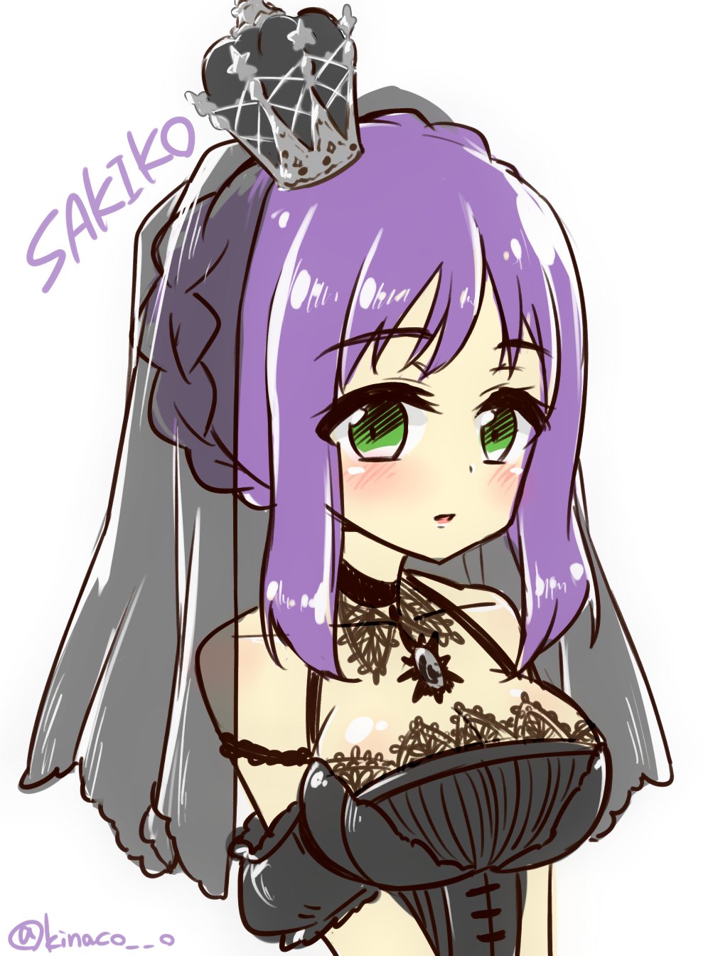 しずり Ar Twitter ひなビタ の咲子ちゃん 漆黒のスペシャルプリンセスサンデーの衣装で描きました リクエストありがとうございました ノ