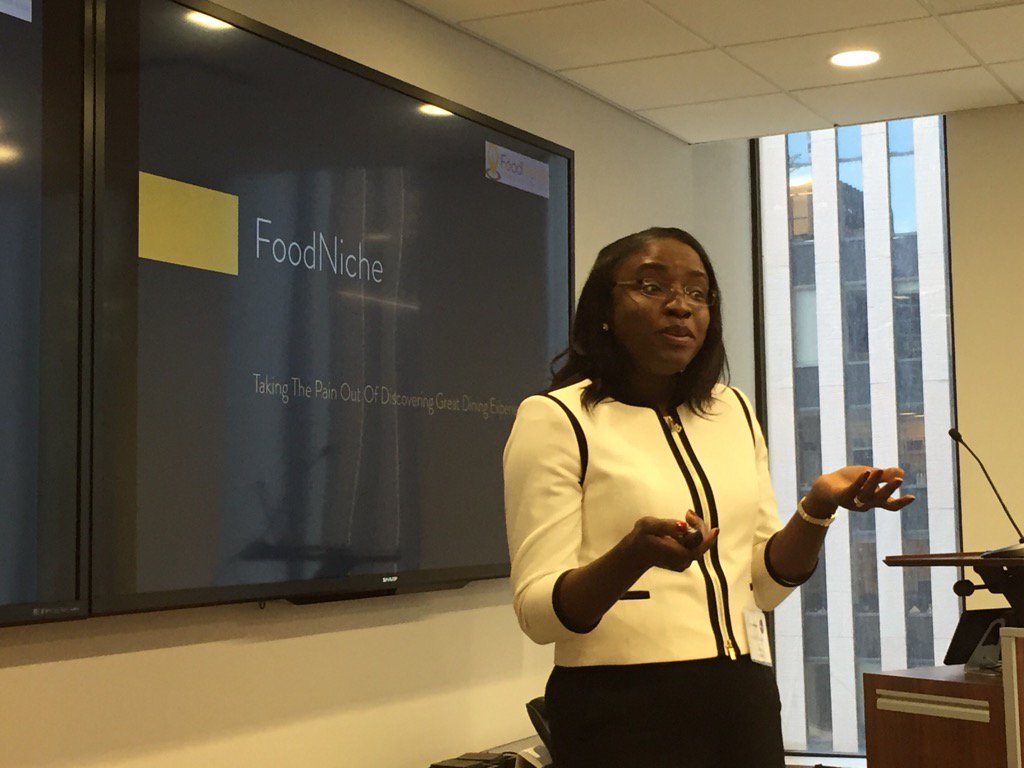 lynnloacker's tweet photo. Congrats to #dwtWEB alum @JB_Olayanju founder of @Food_Niche for a great pitch at #sbcfoodtech @DWTLaw yesterday https://t.co/B4pw1d2gDz