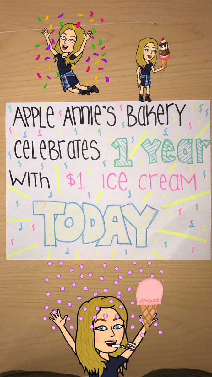 AppleAnniesWV's tweet image. ANNIES CELEBRATES 1 YEAR🎉🍦🍨🎊