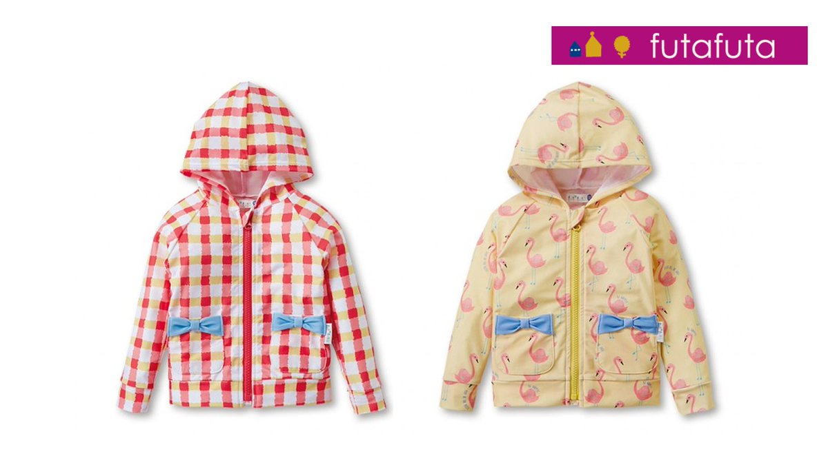 O Xrhsths バースデイ しまむらグループ Sto Twitter Nina S掲載商品 強い日差しから子供のお肌を守る Futafuta の ラッシュガード ギンガムチェックやフラミンゴ柄がレトロポップでとってもキュート T Co Tuf8ti5hvt 子供服 しまパト 夏休み