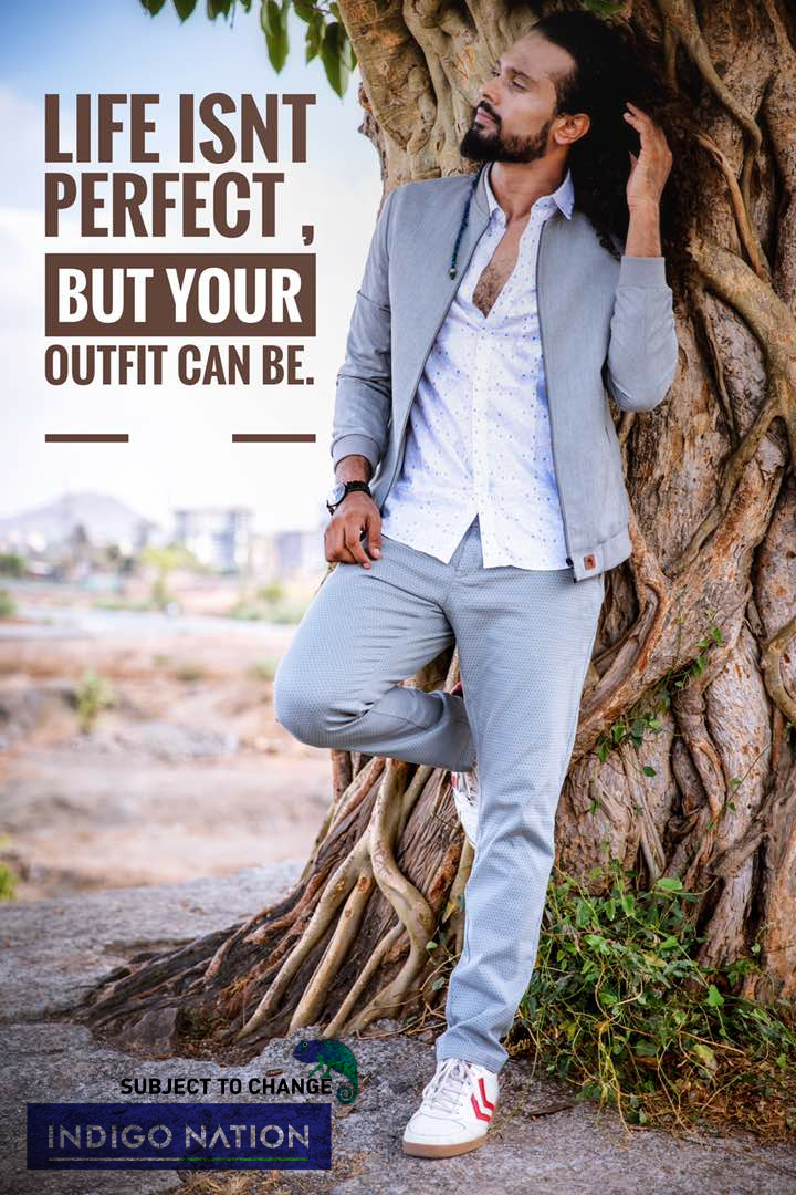 Modelling the new Indigo Nation clothing line is style Icon and MTV VJ - @VJClince . A Bombay Beard Club​ Collab with <a href="/IndigoNation_IN/">Indigo Nation</a>