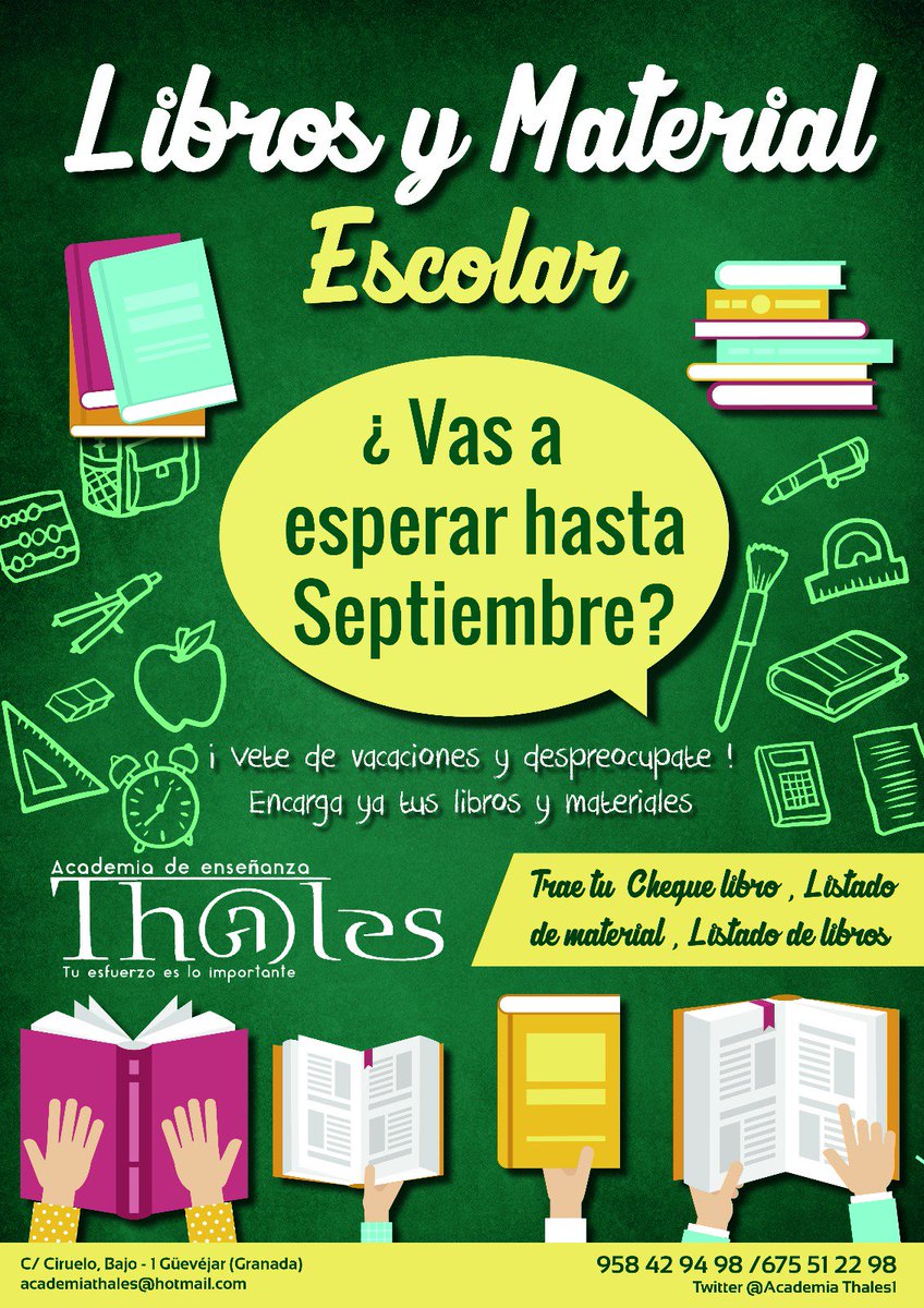 AcademiaThales1's tweet photo. No lo dejes para última hora!!!!! @Insurreccion_ @ChemaGarciavi @inmi32 https://t.co/xszDT0h4tG