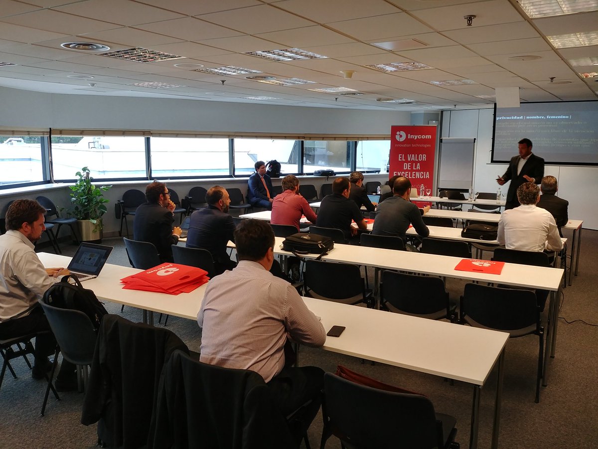 Inycom's tweet photo. ¡Proteger y defender! Hay que protegerse de #ciberataques para que la información de la empresa no caiga en malas manos #GDPRInycom #Bilbao https://t.co/MkH2sLlFEC