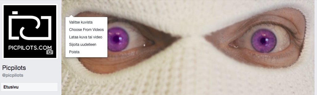 Picpilots's tweet photo. Videoita voi jatkossa hyödyntää täysin uudella tavalla Facebook-sivuilla. Nykyään voit ladata kansikuvan tilalle myös videon. #somefi https://t.co/bkkrUlvX00