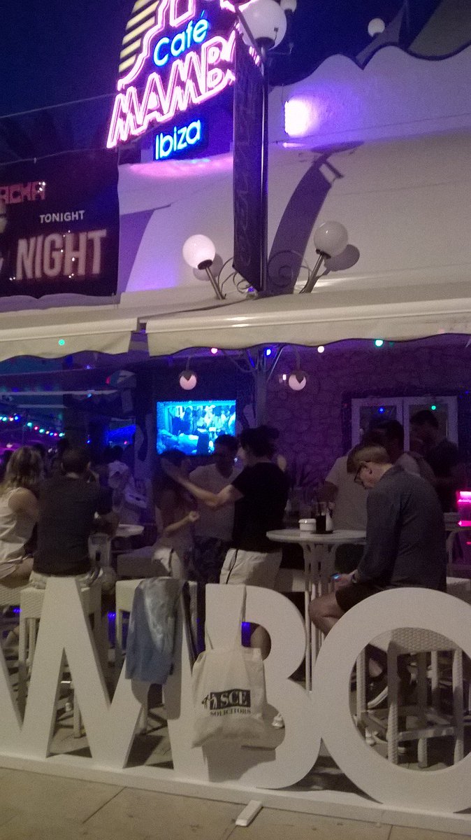 Haddletons's tweet photo. Here's the proof that SCE were at Café Mambo on the Ibiza strip for this week's #whereintheworldisSCE competition https://t.co/y00b4mx8JY