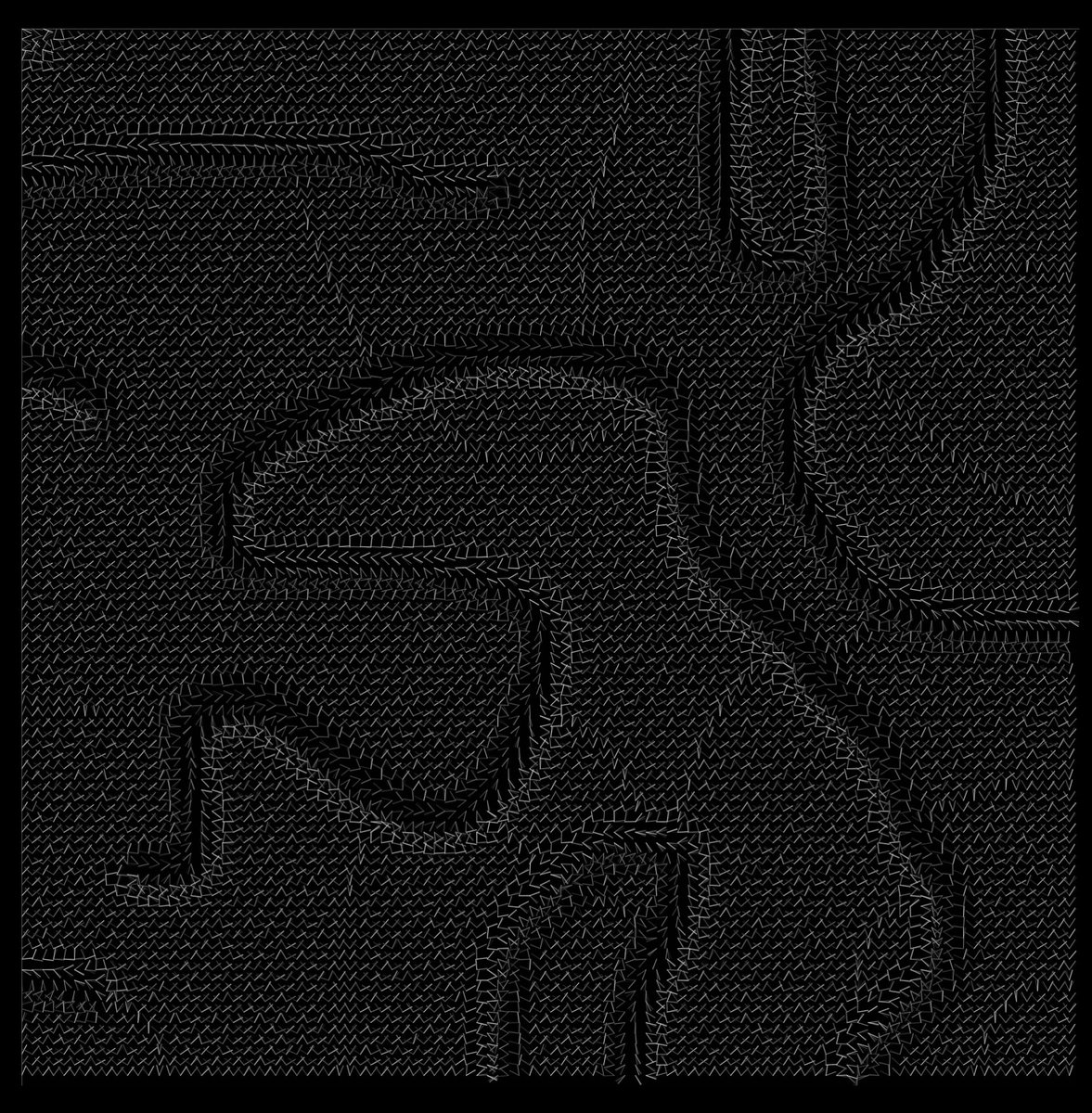 Magnetic worms. #p5js