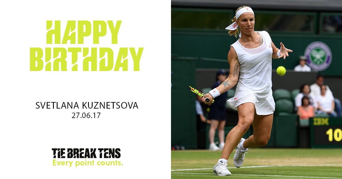 Happy Birthday to our finalist Svetlana Kuznetsova! We hope you have an incredible day! 