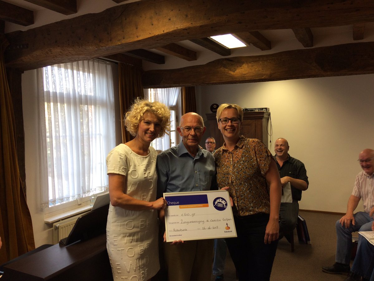 Namens Dichtbij Team Zangvereniging St. Caecilia uit #Gulpen mogen feliciteren met het resultaat in de Rabo Clubkas Campagne!