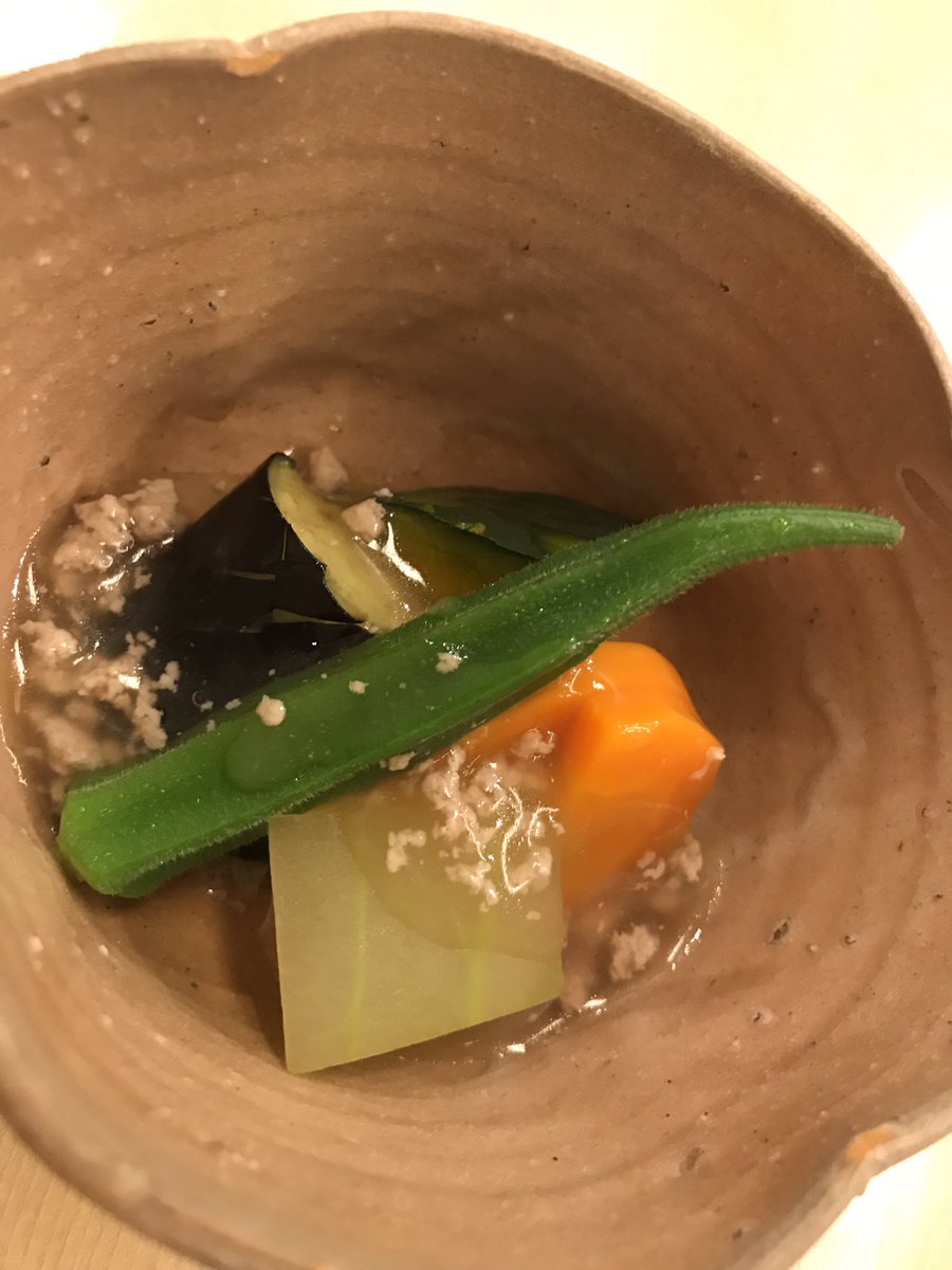 手打ち蕎麦 汐見 على تويتر 今日のお昼の副菜 夏野菜の冷製炊き合わせ 茄子 オクラ 南瓜 冬瓜 鴨そぼろの餡かけで ボリュームあり 栄養も満点 今夜は貸切です O 手打ち蕎麦汐見 早稲田 日本料理 夏野菜 冷製炊き合わせ ひんやり 涼しげ ランチ