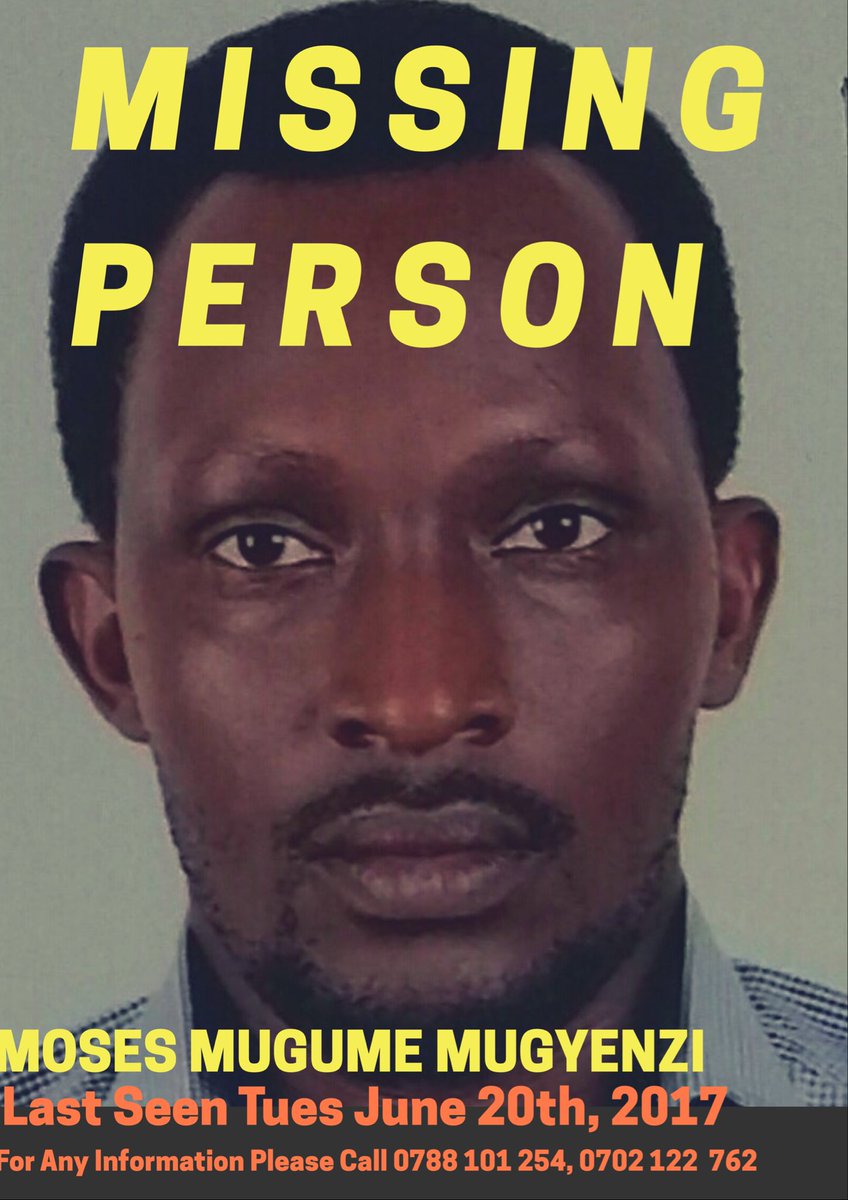 A friend, Moses Mugume has been missing since June 20th.Was last seen leaving his home in Bweyogerere.Please RT4awareness😢 <a href="/MissingUgandans/">MissingPersonsUganda</a>