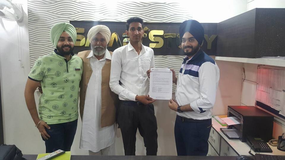 SmartStudy3's tweet image. #Jagdeep_Singh_Sidhu got Australian_Study_Visa with 5.5 bands without interview.Educational background 10 from &amp;amp; 10+2 in commerce PSEB board