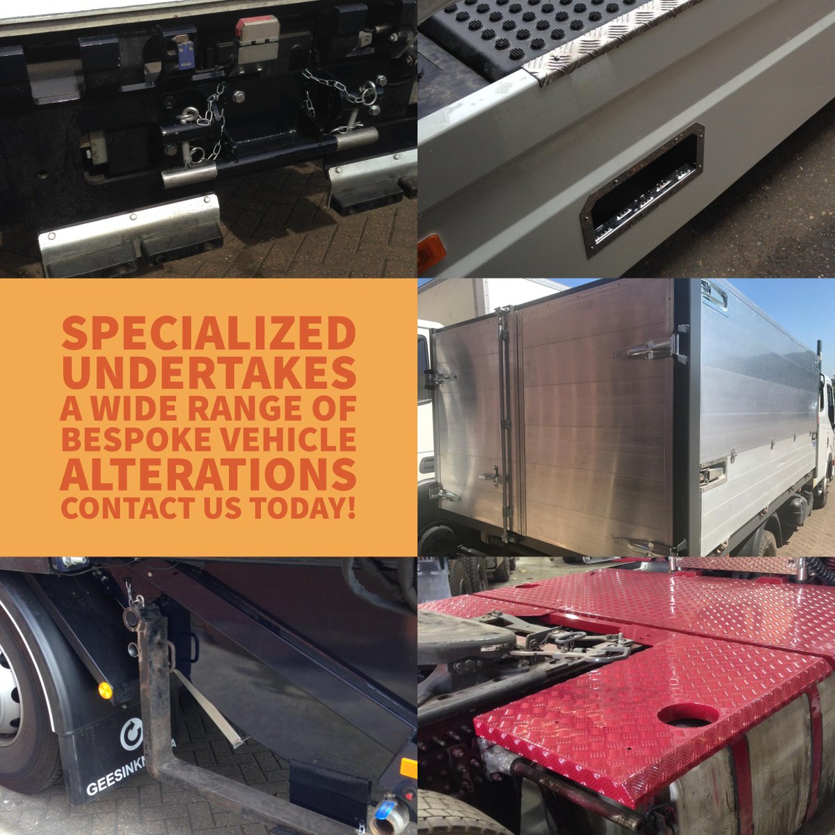 Spec_Group's tweet image. Challenge us to your bespoke vehicle alterations. Contact us today!
#askSpecialized
#WeliveByOurname
#SpecializedGroup