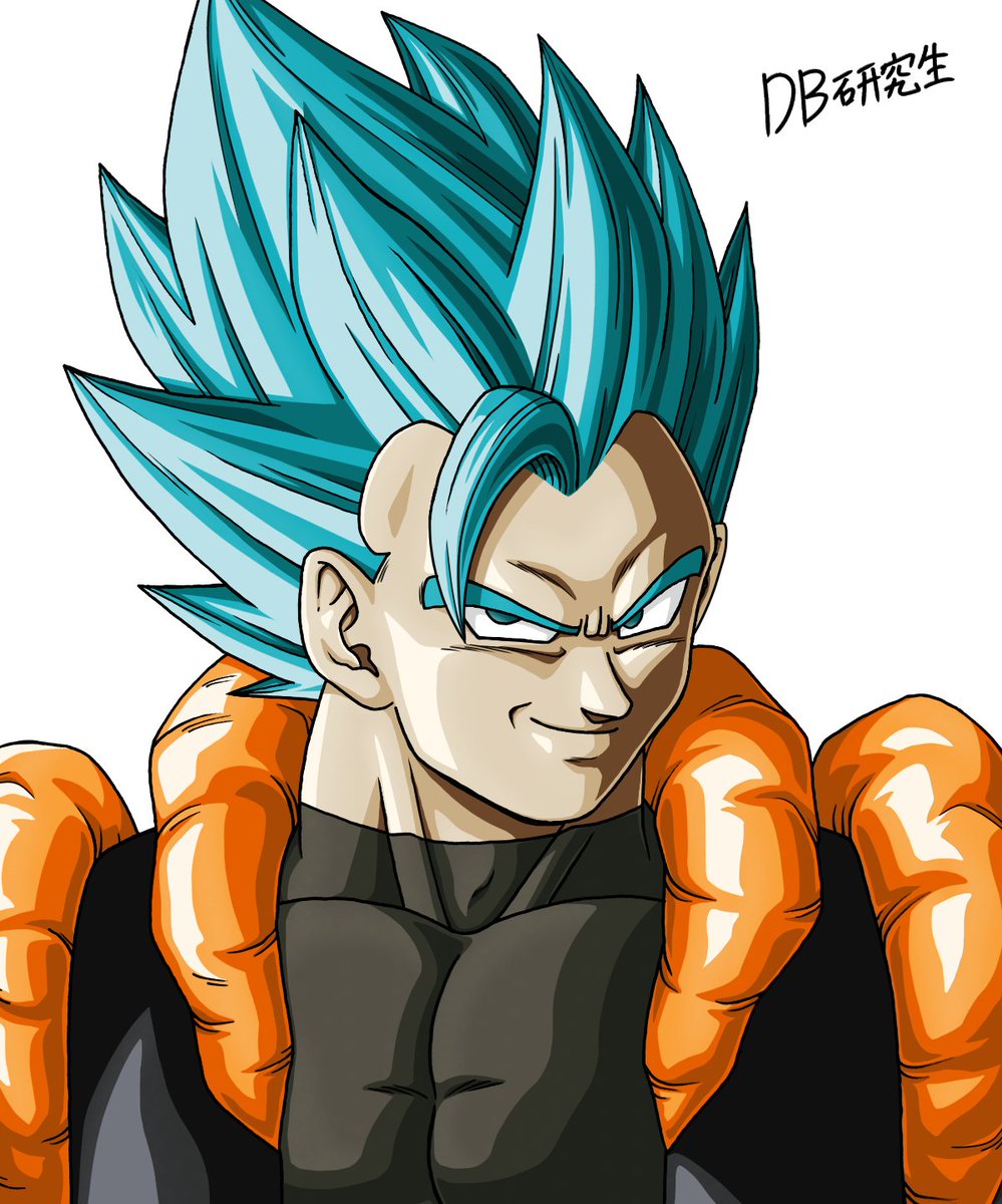 ゴジータ：ゼノのイラスト❗ 殆ど変えてないですがブルーver.と通常の