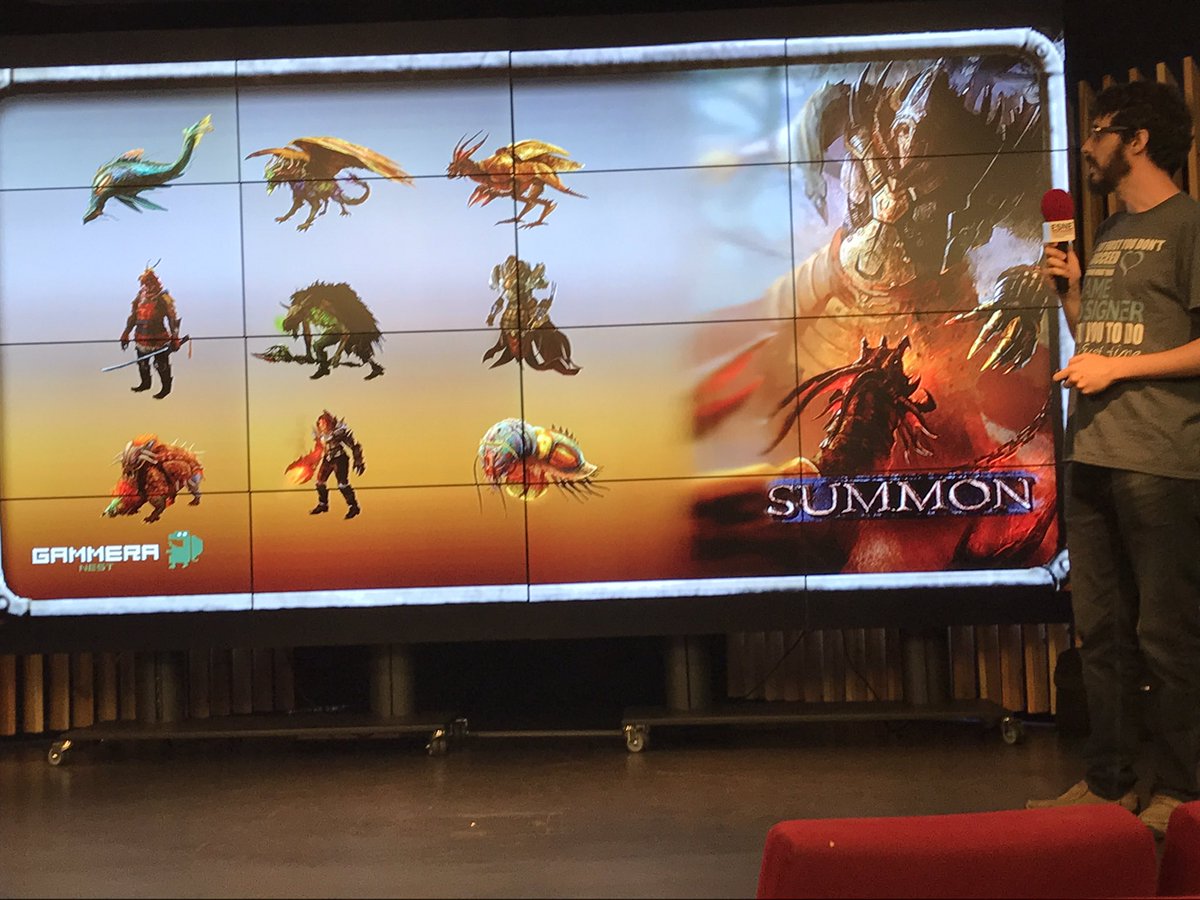 udit_es's tweet photo. .@GammeraNest y su último proyecto #Summon un free to play rpg con estrategia, geolocalización y #AR #GamersESNE https://t.co/tW1uJH2smo