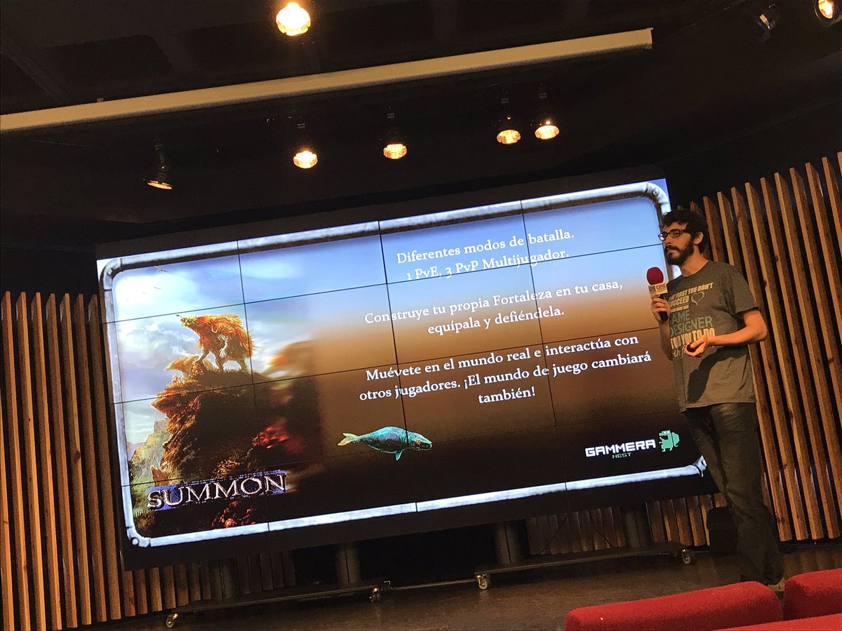 udit_es's tweet photo. .@GammeraNest y su último proyecto #Summon un free to play rpg con estrategia, geolocalización y #AR #GamersESNE https://t.co/tW1uJH2smo