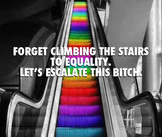 LGBTPlusProud's tweet image. Let's escalate this bitch. #LoveIsLove #PrideMonth