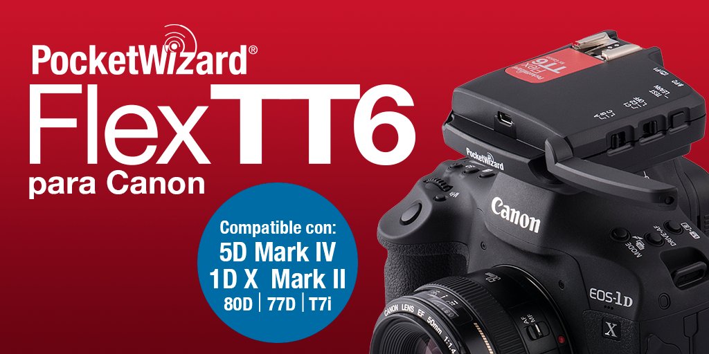 ¿Tienes una cámara #Canon con sensor ultrarrápido?💡Nuevo #PocketWizard #FlexTT6 ¡y trabaja en TTL, HyperSync y HSS! cromalite.com/productos/nuev…