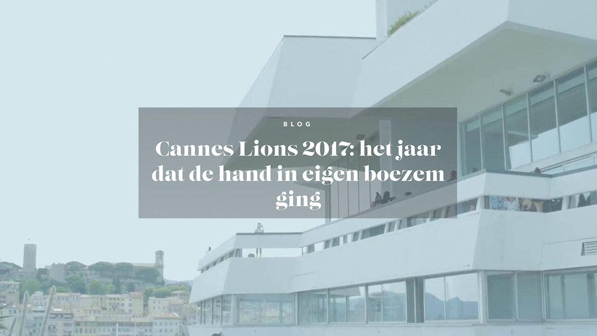 Peter, our CD is back! He shares the key-insights of his #canneslions visit on the <a href="/FollowKOO/">&KOO</a> blog: koo.be/nl/blog/detail…