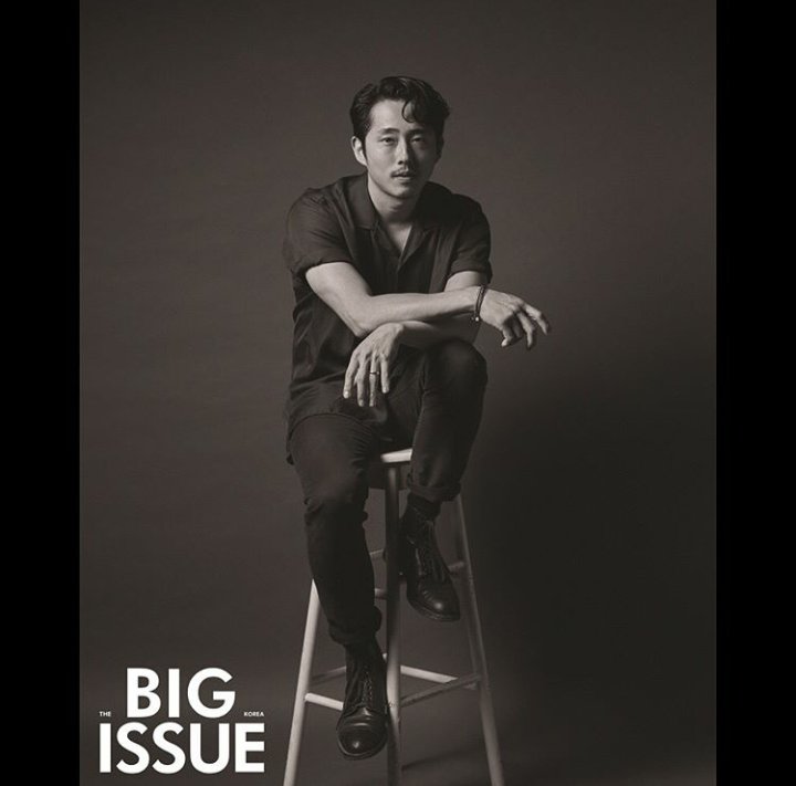 NEW - Steven Yeun in The Big Issue in Korea.
