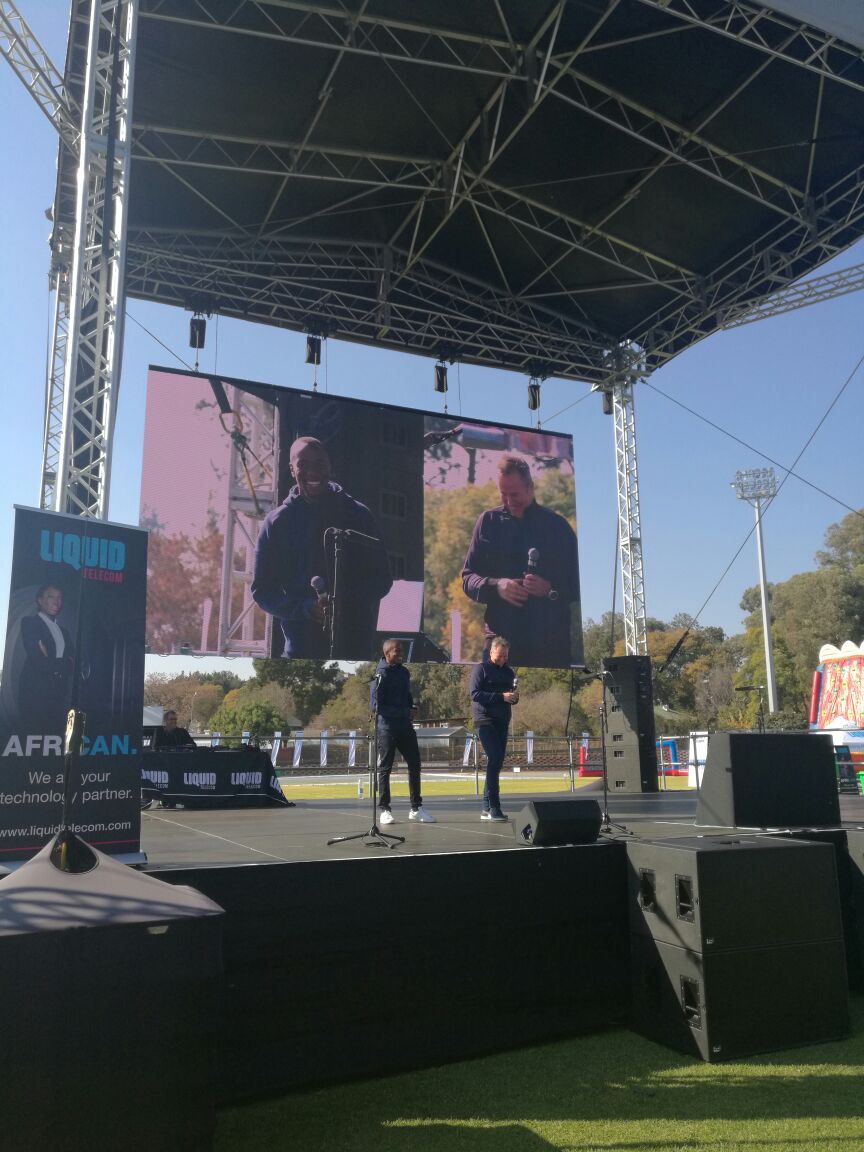 In_SiteAM's tweet photo. Exciting launch of a new partnership. Sprint sensation @AkaniSimbine revealed as a brand ambassador for @LiquidTelecomSA https://t.co/JGun8paFGC