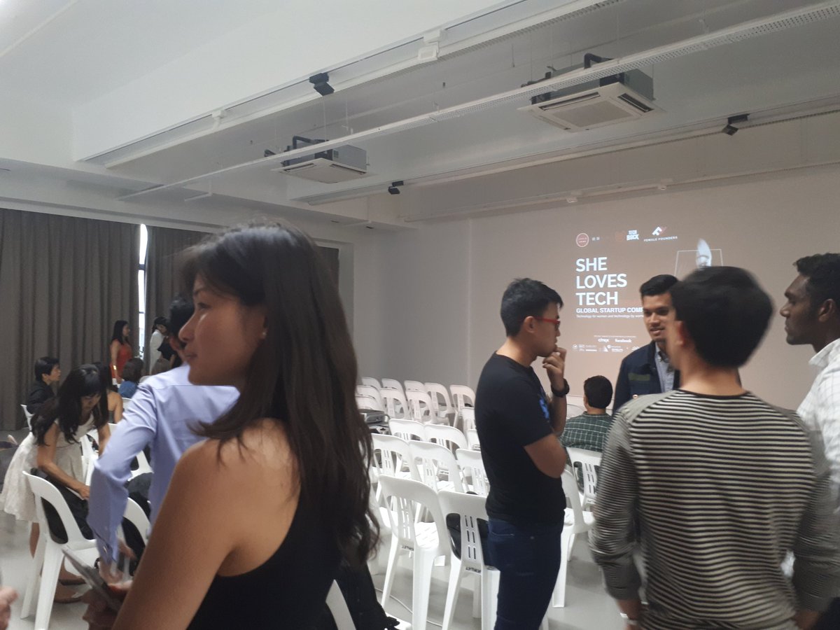 She Loves Tech Singapore's #pitch event is about to start!!! <a href="/SheLovesTechOrg/">She Loves Tech</a> #FemaleFounders #entrepreneur #shelovestech #womenintech