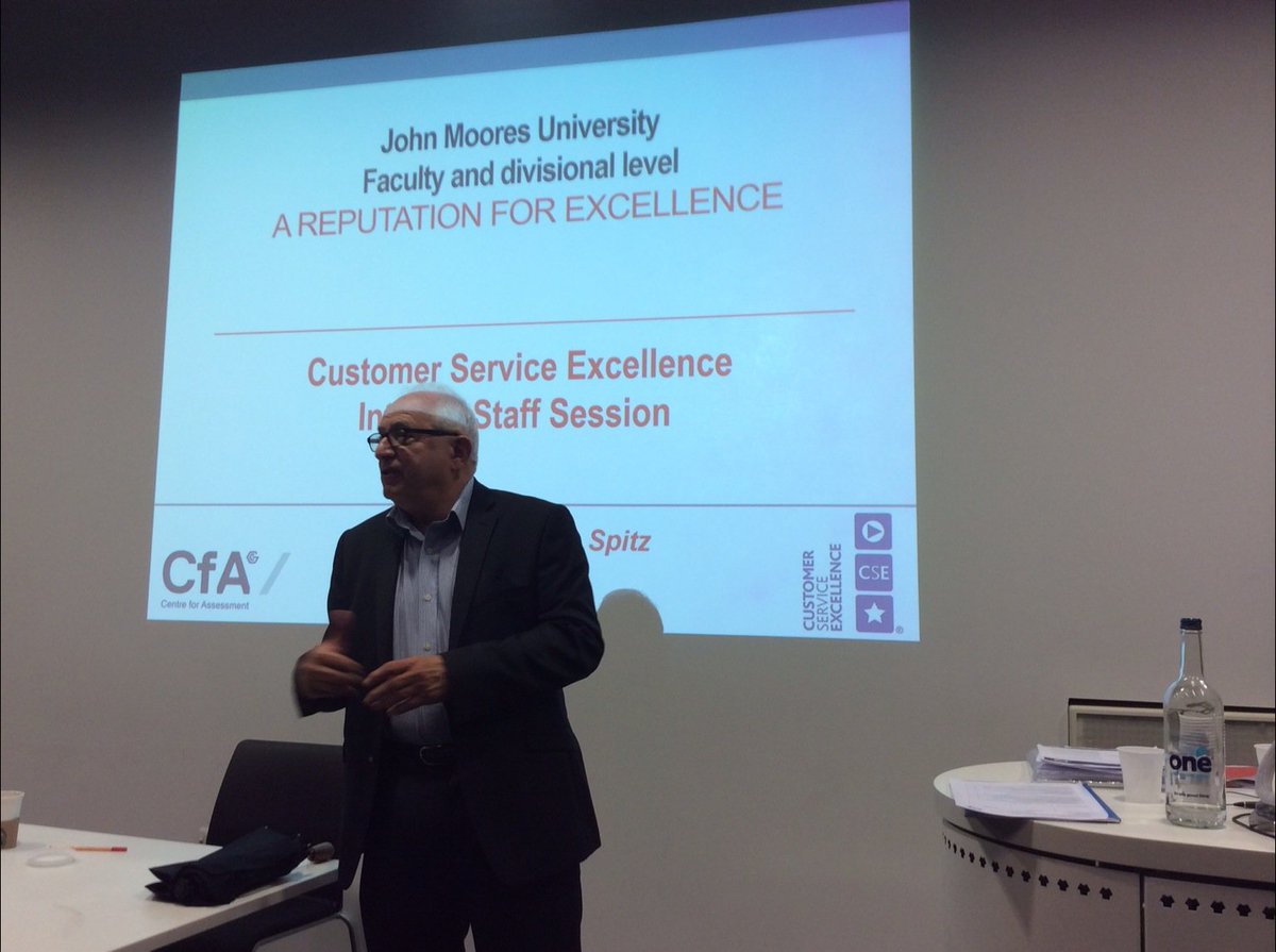 1Chrishaddock's tweet image. Customer Service Excellence with John Spitz #LJMUPSC17
