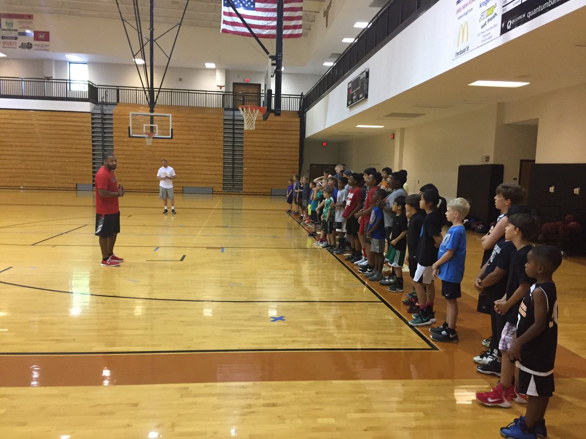 Day 1 of Camp is in the books and it's time to get rolling with Day 2 of finding a way to get everyone in the gym better. #LittleHorns