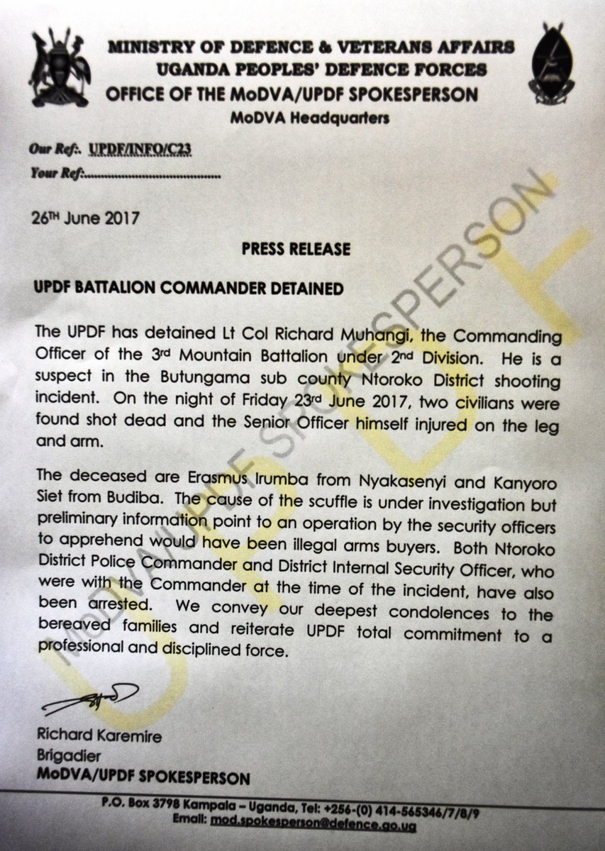 UPDF SPOKESMAN (@updfspokesman) on Twitter photo 