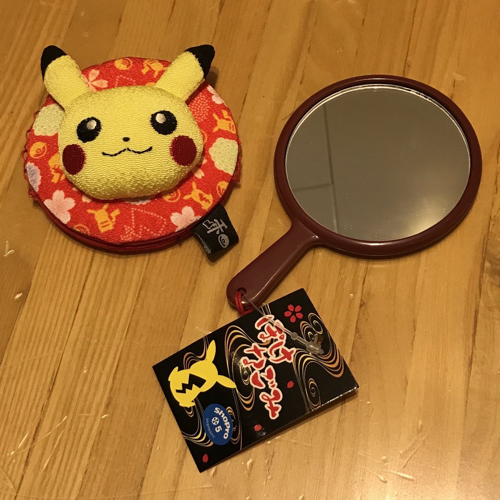 ポケモンセンターnakayama ぽけなごみの ちりめんお顔 シリーズ 色は赤のほかにピンクもあります