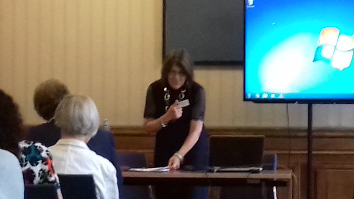 BirkbeckC19's tweet photo. @hdfraser and Isobel Armstrong opening #AppropriateForms reflecting on Barbara Hardy's influence on Birkbeck, #C19 Studies, and academia https://t.co/LMNie8D2Zk
