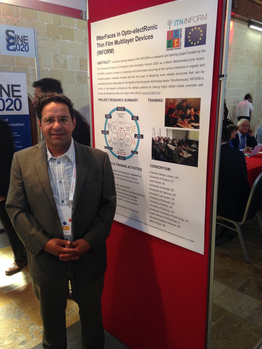 ITN_INFORM's tweet image. Pictures of the successful dissemination of the INFORM project at the  Euronanoforum 2017 in Valletta, Malta. Thank you Dr. P. Panagiotou!