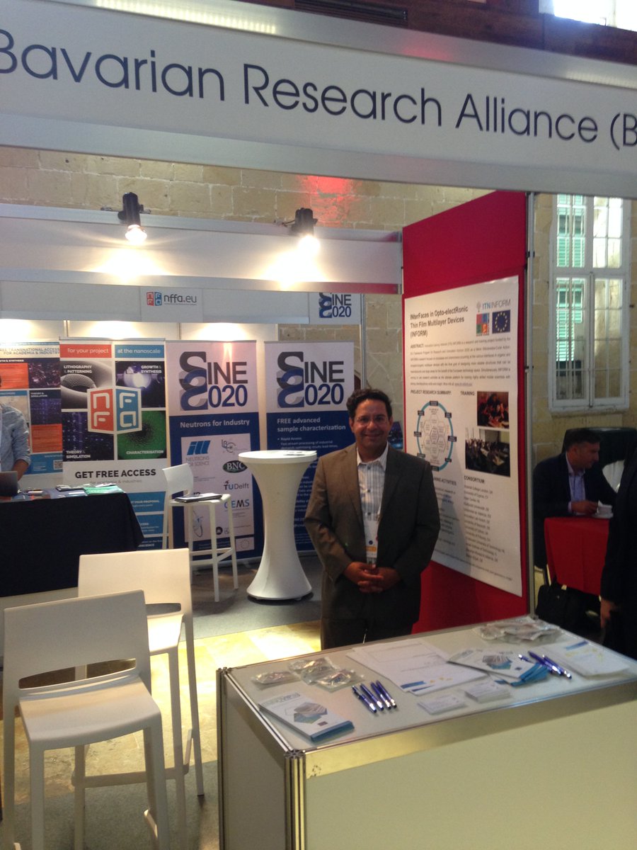 ITN_INFORM's tweet image. Pictures of the successful dissemination of the INFORM project at the  Euronanoforum 2017 in Valletta, Malta. Thank you Dr. P. Panagiotou!