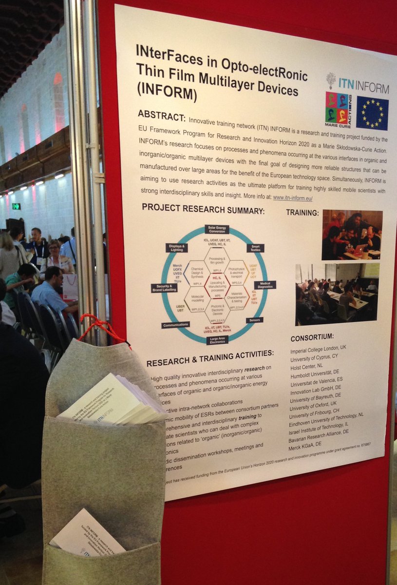 ITN_INFORM's tweet image. Pictures of the successful dissemination of the INFORM project at the  Euronanoforum 2017 in Valletta, Malta. Thank you Dr. P. Panagiotou!