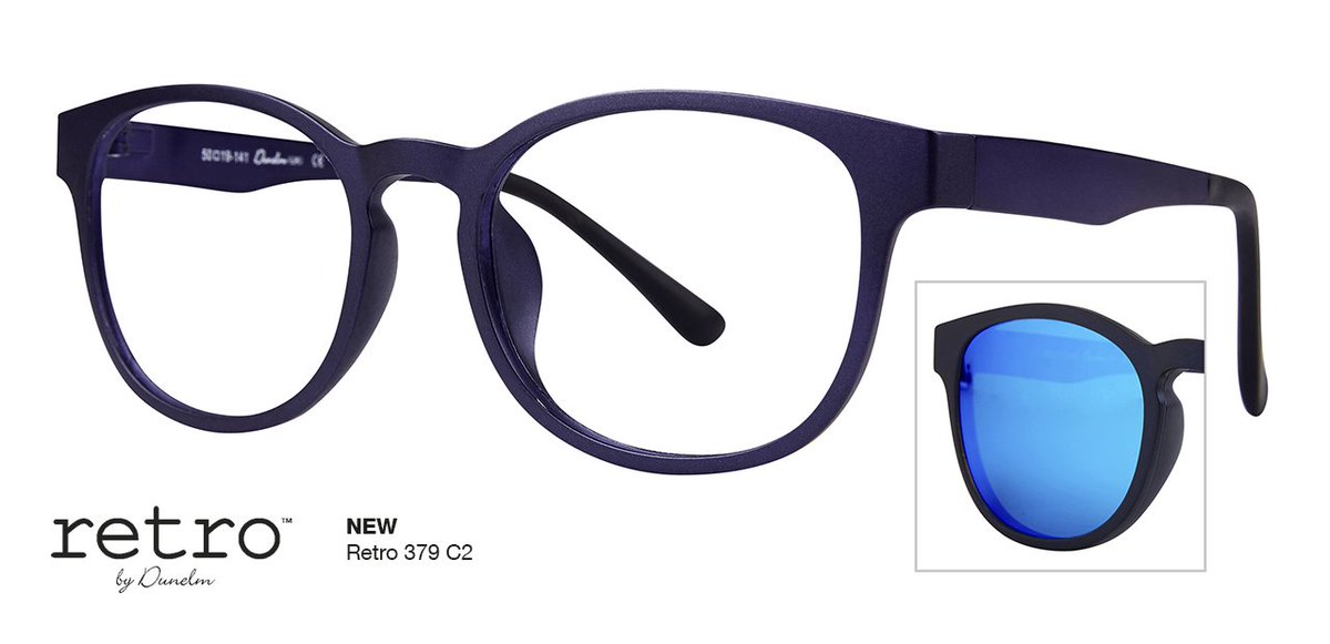 dunelmoptical's tweet image. #Retro MOD 379 combines today's popular #eyewear style with clip-on polarised #lenses for year round #sunprotection #NationalSunglassesDay
