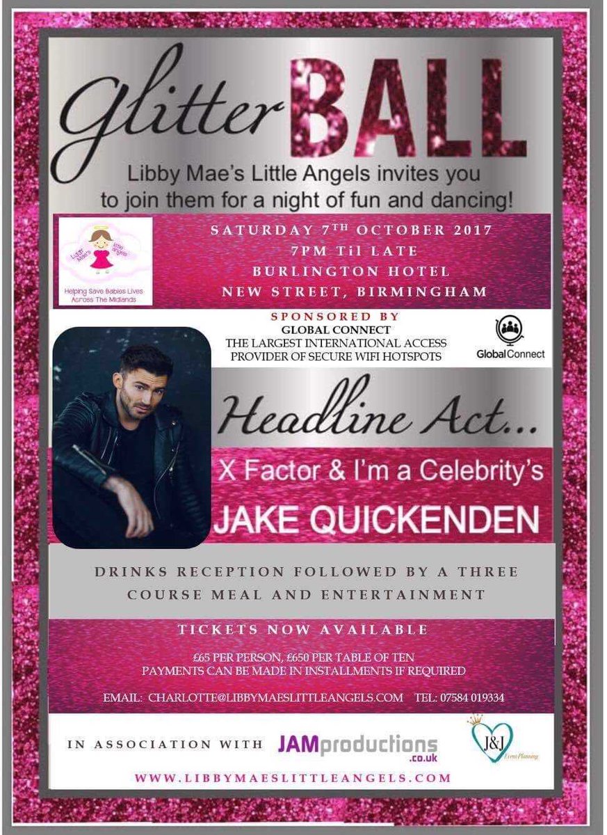 Get your tickets now for our 2017 ball sponsored by <a href="/GConnectwifi/">Global Connect Wifi</a> with main act @jakequickenden