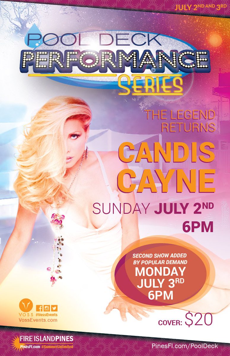 Candis Cayne LIVE ! This Weekend !

#WeAreFireIslandPines #FipFun