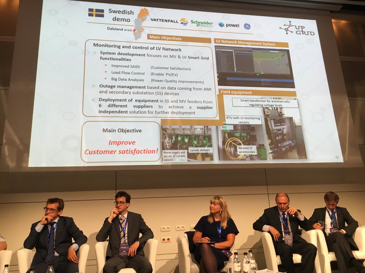 VattenfallBXL's tweet photo. #vattenfall and the city of Åmål - smart grid project partners of #upgrid enable active demand and flexible integration #iGrid17 https://t.co/Cz7eOkusvX