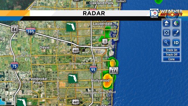 Some showers moving onshore! Be safe, keep it tuned to local10. https://t.co/BvAfr0c1kf