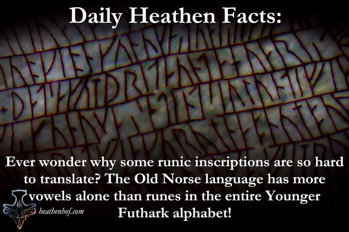 One rune could be used to represent as many as five different sounds!

To learn more, click here: (bit.ly/2th41qA)