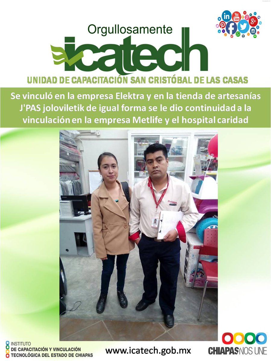 IcatechOficial's tweet photo. @ICATECHSanCris  #OrgullosamenteICATECH https://t.co/2h2UvmM5to