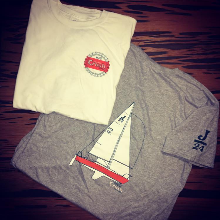 KuszmaulDesigns's tweet photo. Shirts are finished for the Crush Sailing Team! #kdpr #kdandpr #customshirts #screenprinting #sublimation #sailing #techshirts https://t.co/iz8kTXaWzu