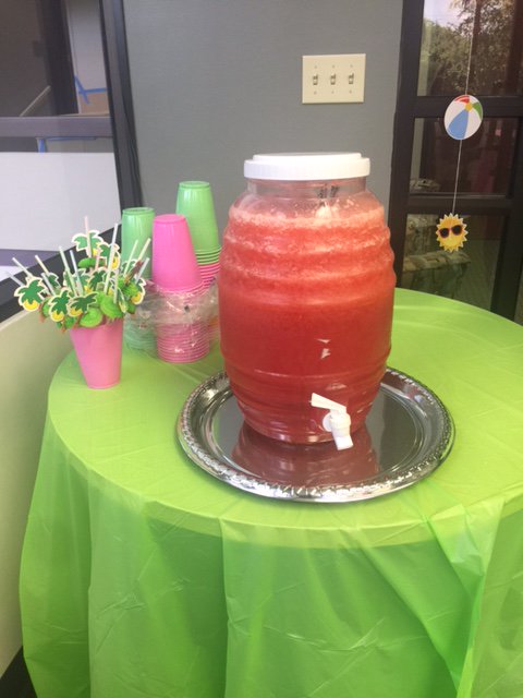 SeniorBridge's tweet image. Our San Antonio branch had a great time celebrating caregiver appreciation with a beach themed party featuring dishes made by associates!