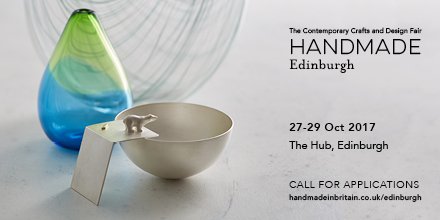 handmadebritain's tweet photo. Last few spots remaining at #HandmadeEdinburgh – open to all disciplines except jewellery (now full) https://t.co/9OYWed1Vau https://t.co/GwcdoQN2NP