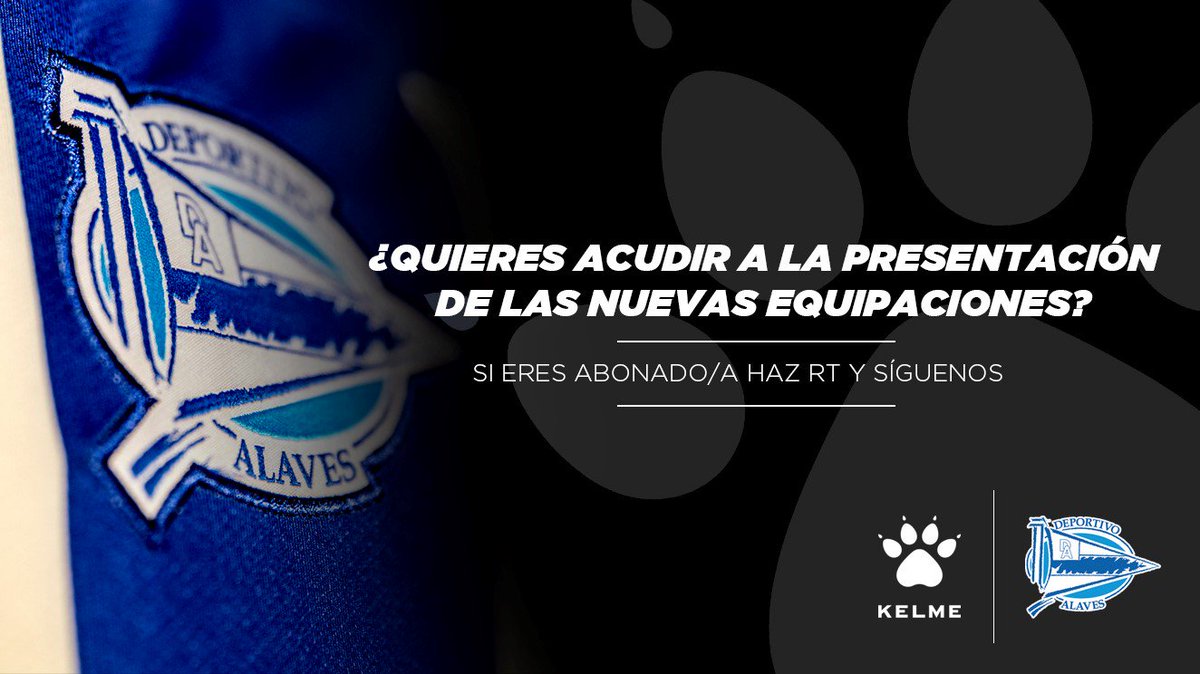 Alaves's tweet photo. CONCURSO | Esta tarde publicaremos los ganadores que conocerán en EXCLUSIVA las nuevas camisetas. ¡Date prisa y participa! ➡️ RT+FOLLOW https://t.co/8BPr2bsLmL