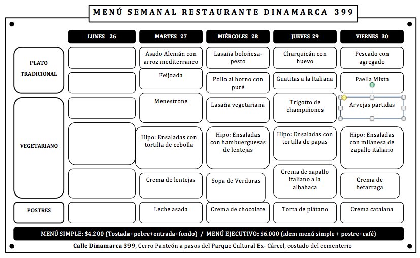 Dinamarca399's tweet photo. Menú de esta semana en @Dinamarca399 https://t.co/6v8mmOhni3