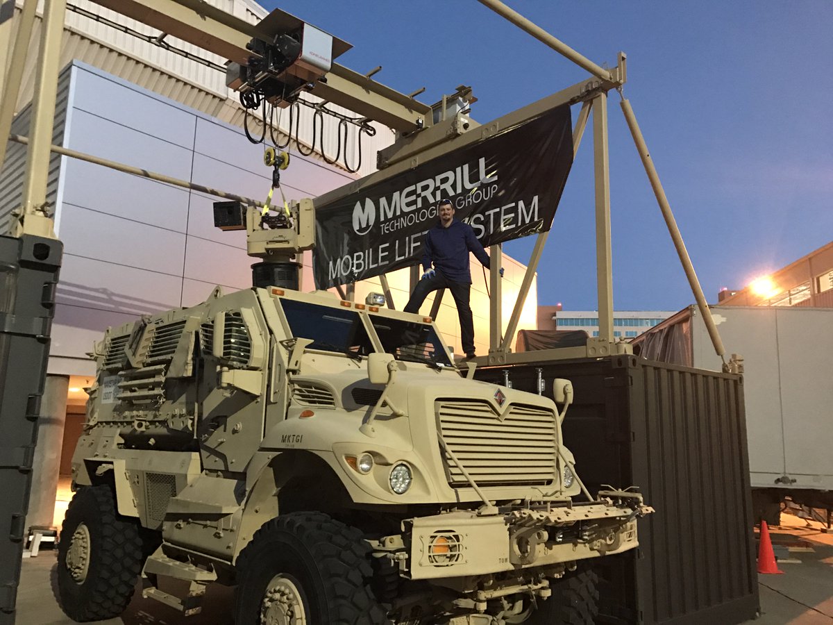 MERRILL1968's tweet image. Merrill is pleased to introduce the Military Mobile Lift System (MLS) to support diverse lifting needs. #MobileLiftSystem