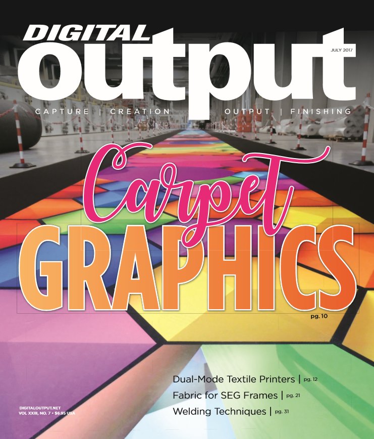DO_Magazine's tweet photo. The July Digital Issue is online and available TODAY! https://t.co/PMQsCtva2k #welding #carpetgraphics #textiles #SEGframes #fabric https://t.co/0fwidxavAH
