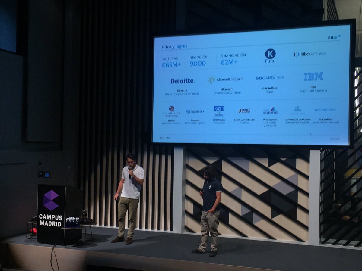 sergio_bln's tweet photo. Marcos y Diego contando, gracias a @Finnovista , cómo @Billin_ES está cambiando el mundo b2b! https://t.co/fWY3TLjF2c