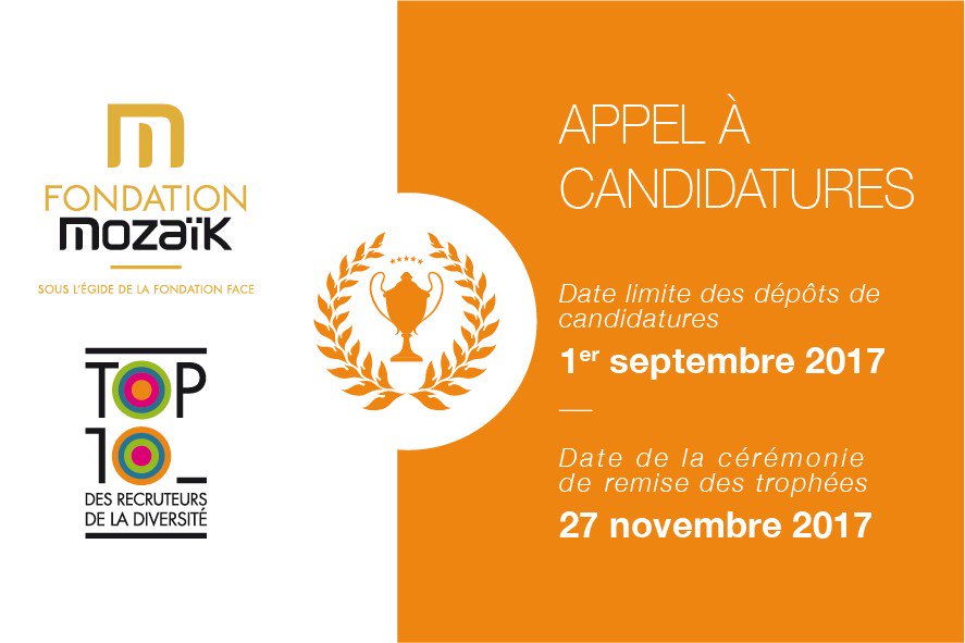 mozaikrh's tweet photo. [PROLONGEMENT DU DÉLAI] Vs avez jusqu’au 1/09/2017 pour candidater au #TOP10versité. Remplissez le formulaire ici >>https://t.co/L7wXmna5RI https://t.co/ukGJRkHWEu