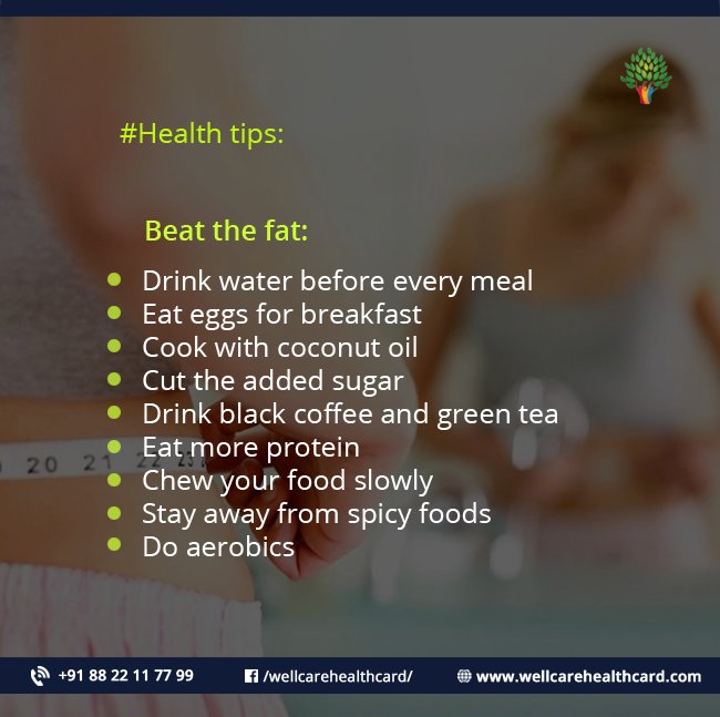 WellCareCard's tweet photo. Effective tips for weight loss.
#weight #weightlosstips #weightlosscare #tipsforweightloss
#wellcarehealthcard #HealthCard #MedicalcareCard https://t.co/dAqUDEFChF